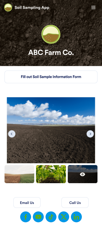 Soil Sampling App Template