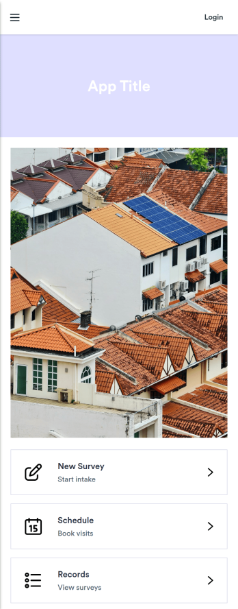 Solar Site Survey App Template