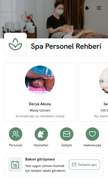 Spa Personel Rehberi Uygulama Șablonu