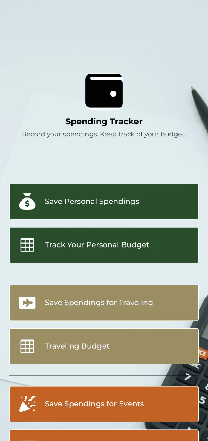 Spending Tracker App