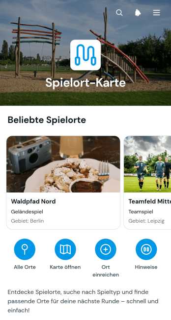 Spielortkarten-App