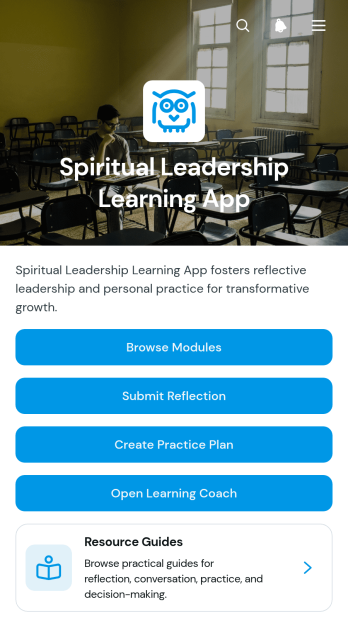 Spiritual Leadership Learning App Template