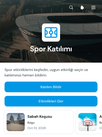 Spor Katılım Uygulama Șablonu