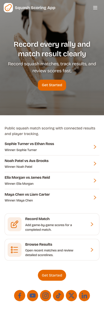 Squash Scoring App Template