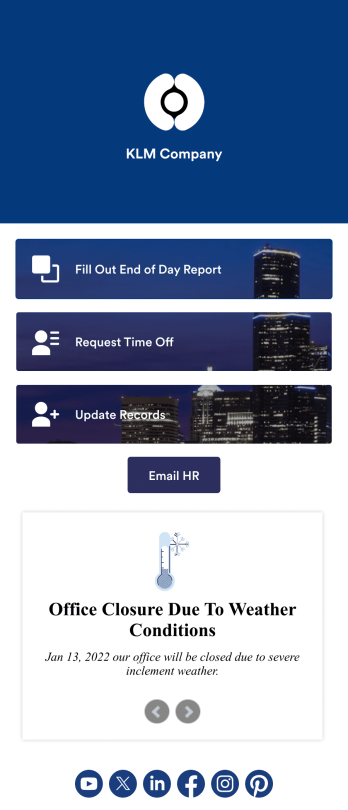Staff App Template