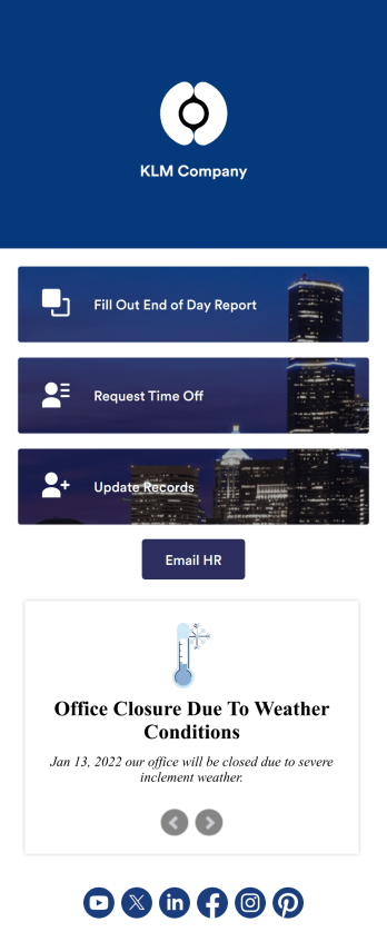 Staff App Template