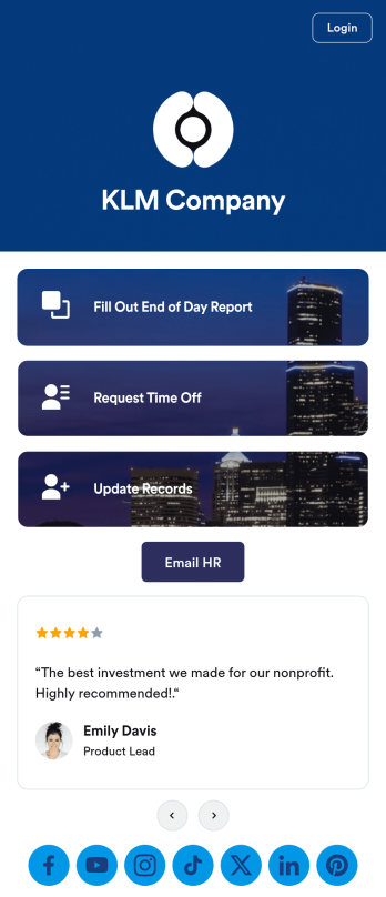 Staff App Template