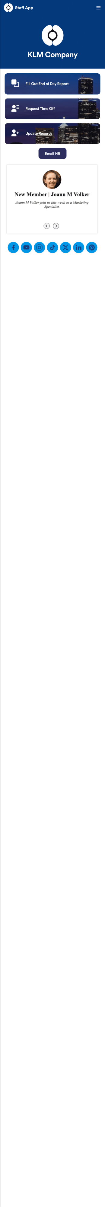 Staff App Template