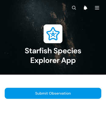 Starfish Species Explorer App Template