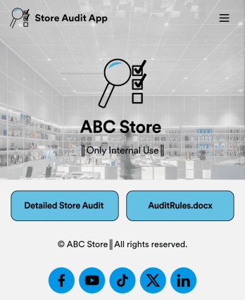 Store Audit App Template