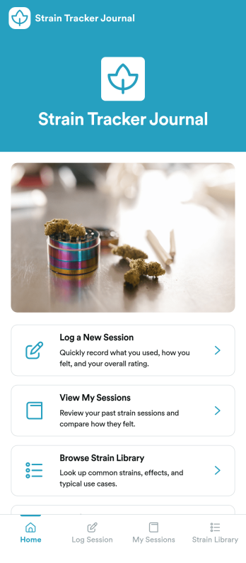 Strain Tracker Journal App Template