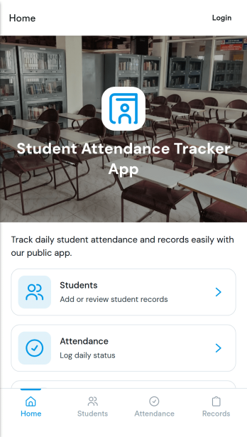 Student Attendance Tracker App Template