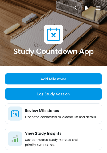 Study Countdown App Template