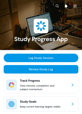 Study Progress App Template