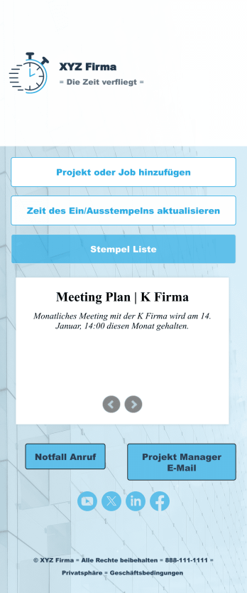 Stundenzettel App Template