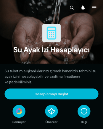 Su Ayak İzi Hesaplama Uygulama Șablonu