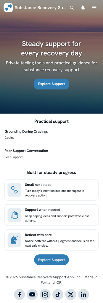 Substance Recovery Support App Template