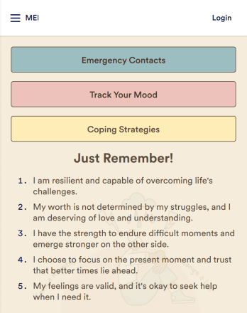 Suicide Safety Plan App Template