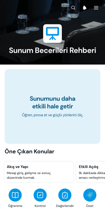 Sunum Becerileri Rehberi Uygulama Șablonu