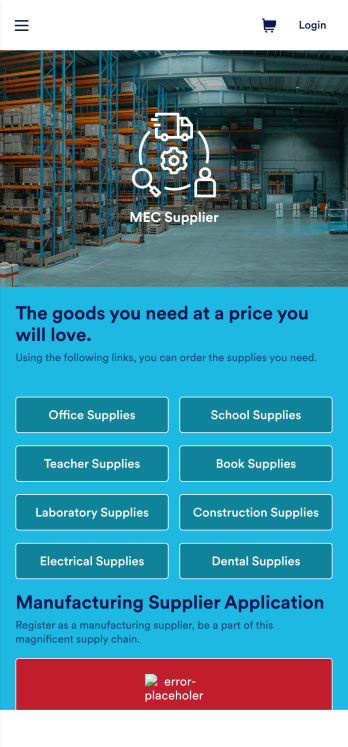 Supply Chain Management App Template