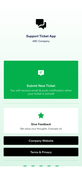 Support Ticket App Template