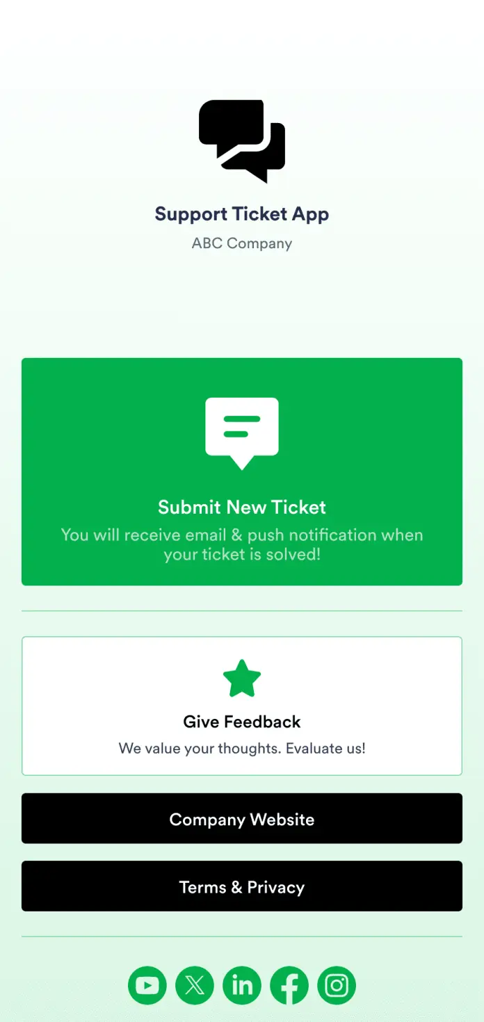 Support Ticket App