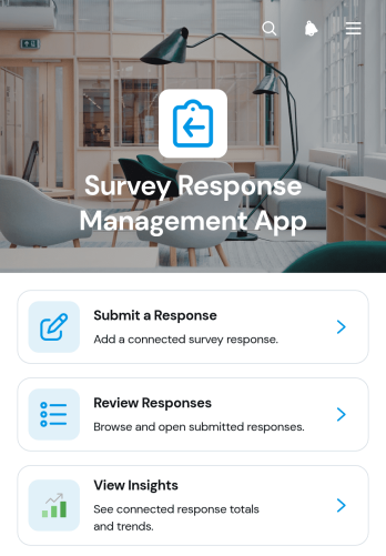 Survey Response Management App Template