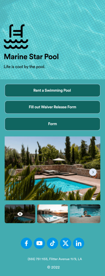 Swimming Pool Rental App Template