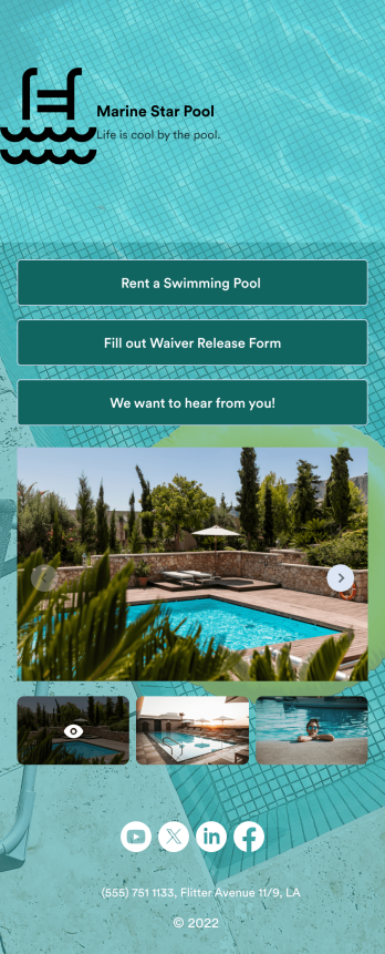 Swimming Pool Rental App Template