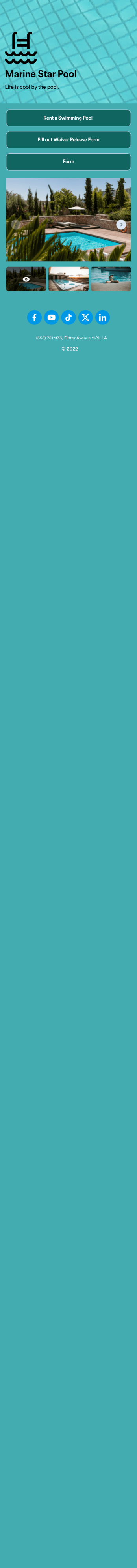 Swimming Pool Rental App Template