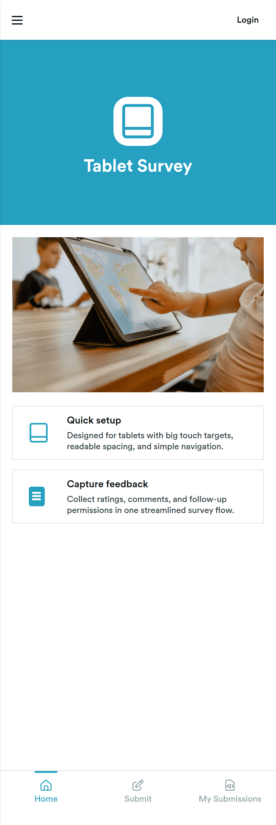 Tablet Survey App Template | Jotform