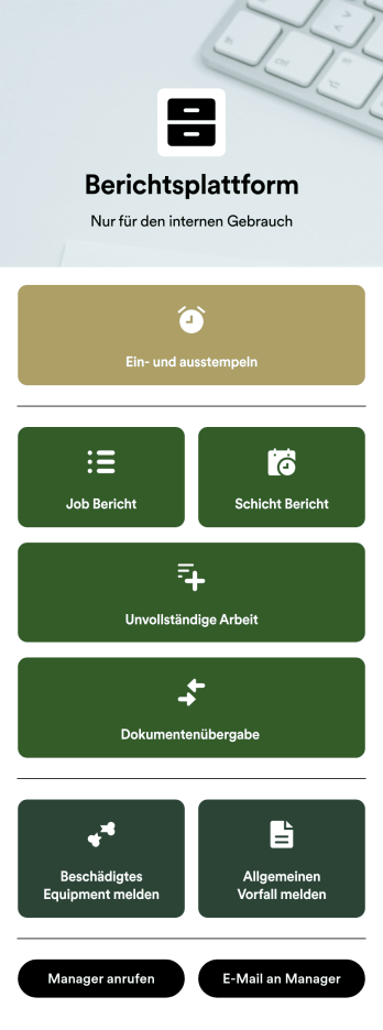 Tagesbericht App