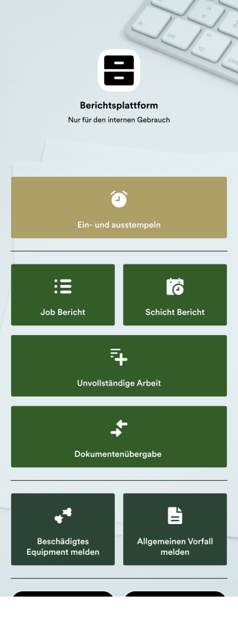 Tagesbericht App Template