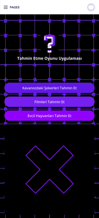 Tahmin Etme Oyunu Uygulaması Template