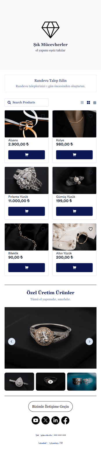 Takı Uygulaması Template