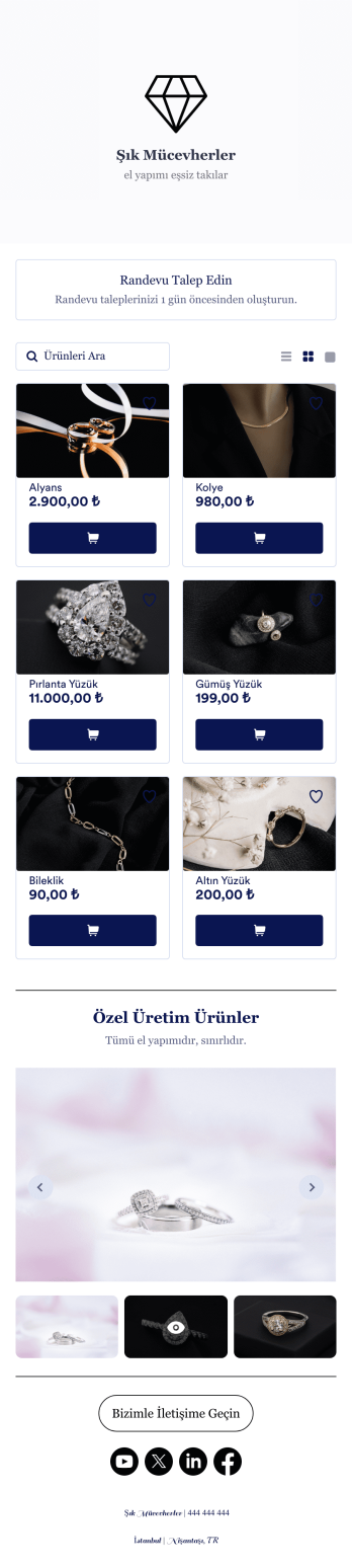 Takı Uygulaması Template