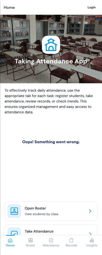 Taking Attendance App Template