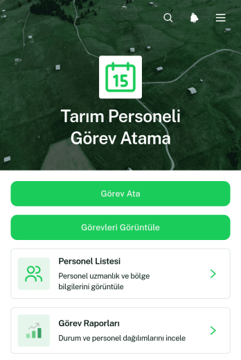 Tarımsal Personel Görev Atama Uygulama Șablonu