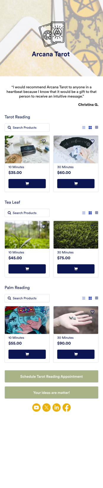 Tarot Reading App Template