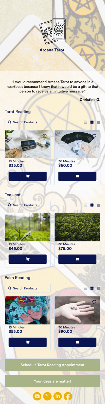 Tarot Reading App Template