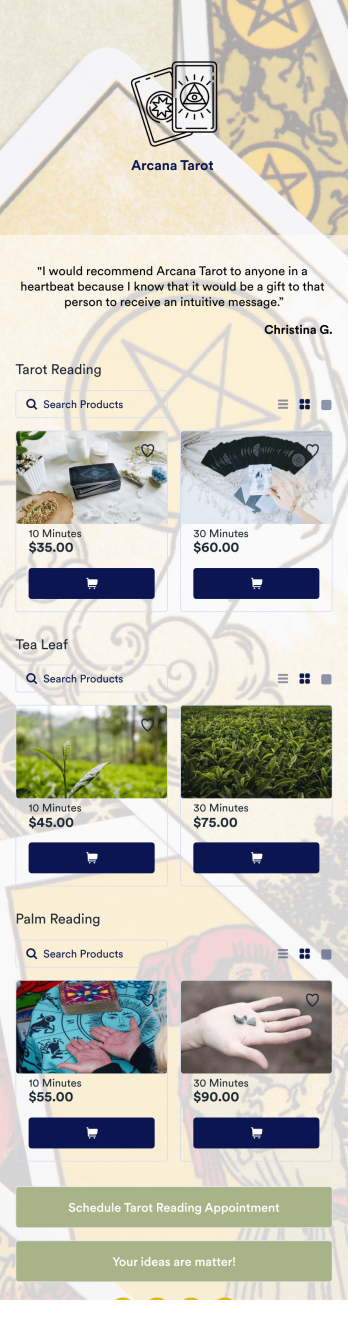 Tarot Reading App Template