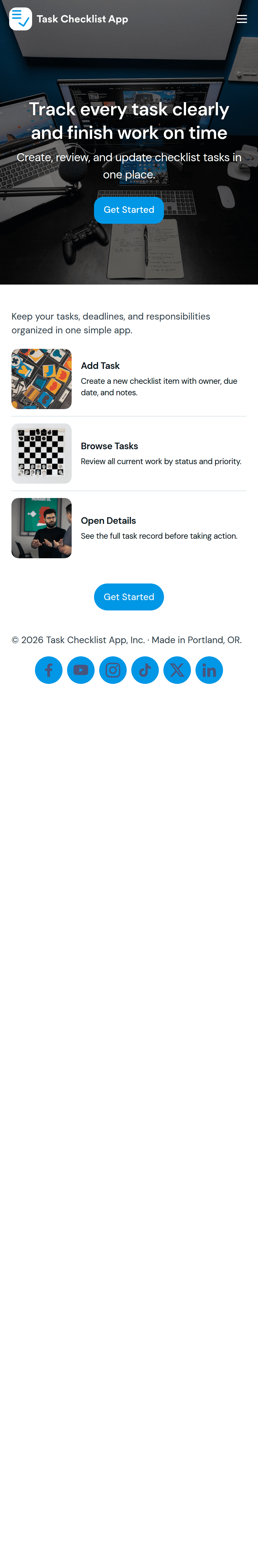Task Checklist App Template | Jotform