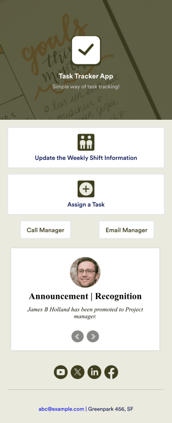 Task Tracker App Template