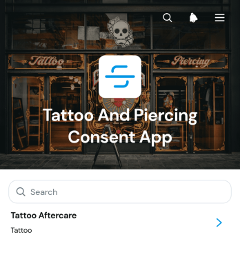 Tattoo And Piercing Consent App Template