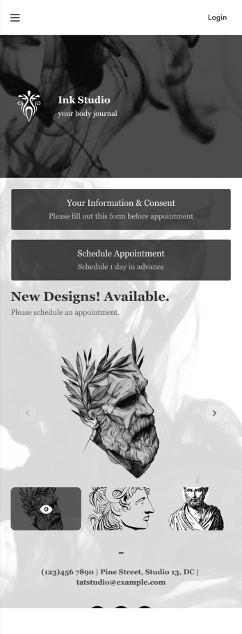 Tattoo Booking App Template