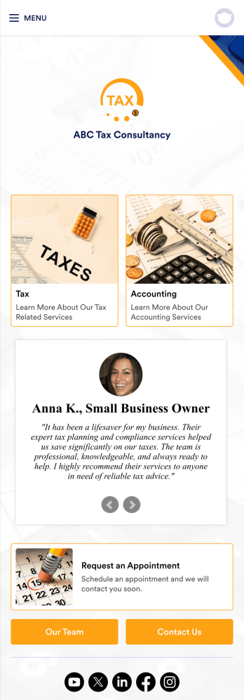 Tax Consultancy App Template