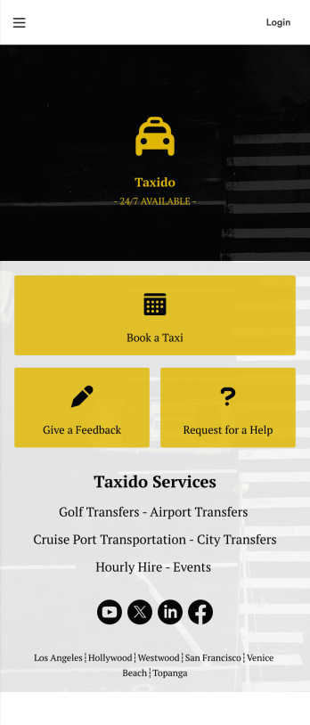 Taxi Booking App Template