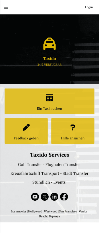 Taxi Buchung App