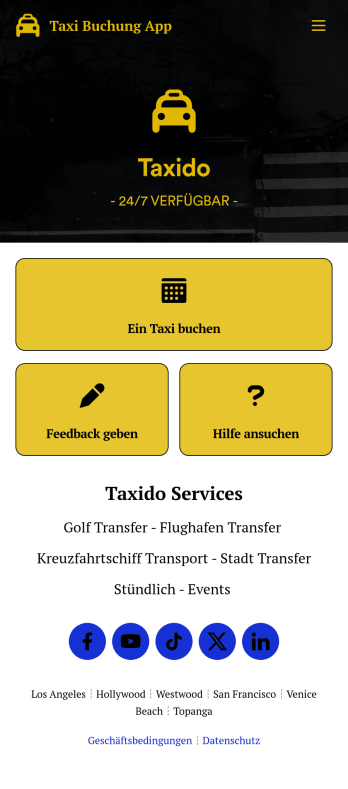 Taxi Buchung App