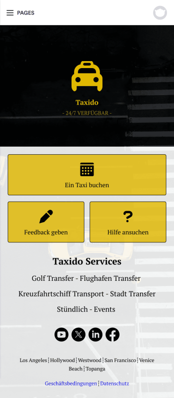 Taxi Buchung App Template